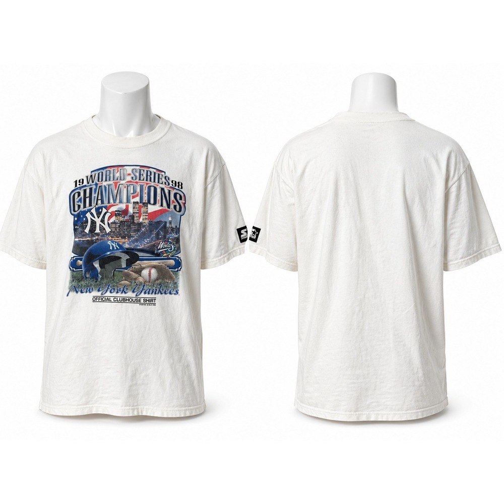 Vintage 1998 New York Yankees World Series Champions Shirt Starter Mens XXL A27